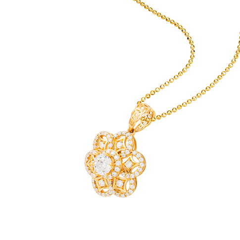 Dây chuyền vàng đính đá